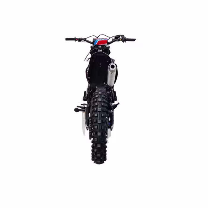 Vista traseira da moto de motocross CQR CB250F