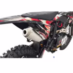CQR CB250F dirt bike rear side view with exhaust
