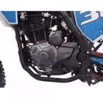 Dirt bike engine close-up view