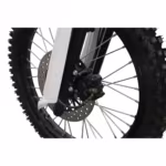 Dirt bike front wheel with disc brake system