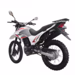 White and red 250 dirt bike with black accents