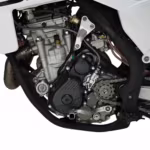Motorcycle engine with chain drive and carburetor
