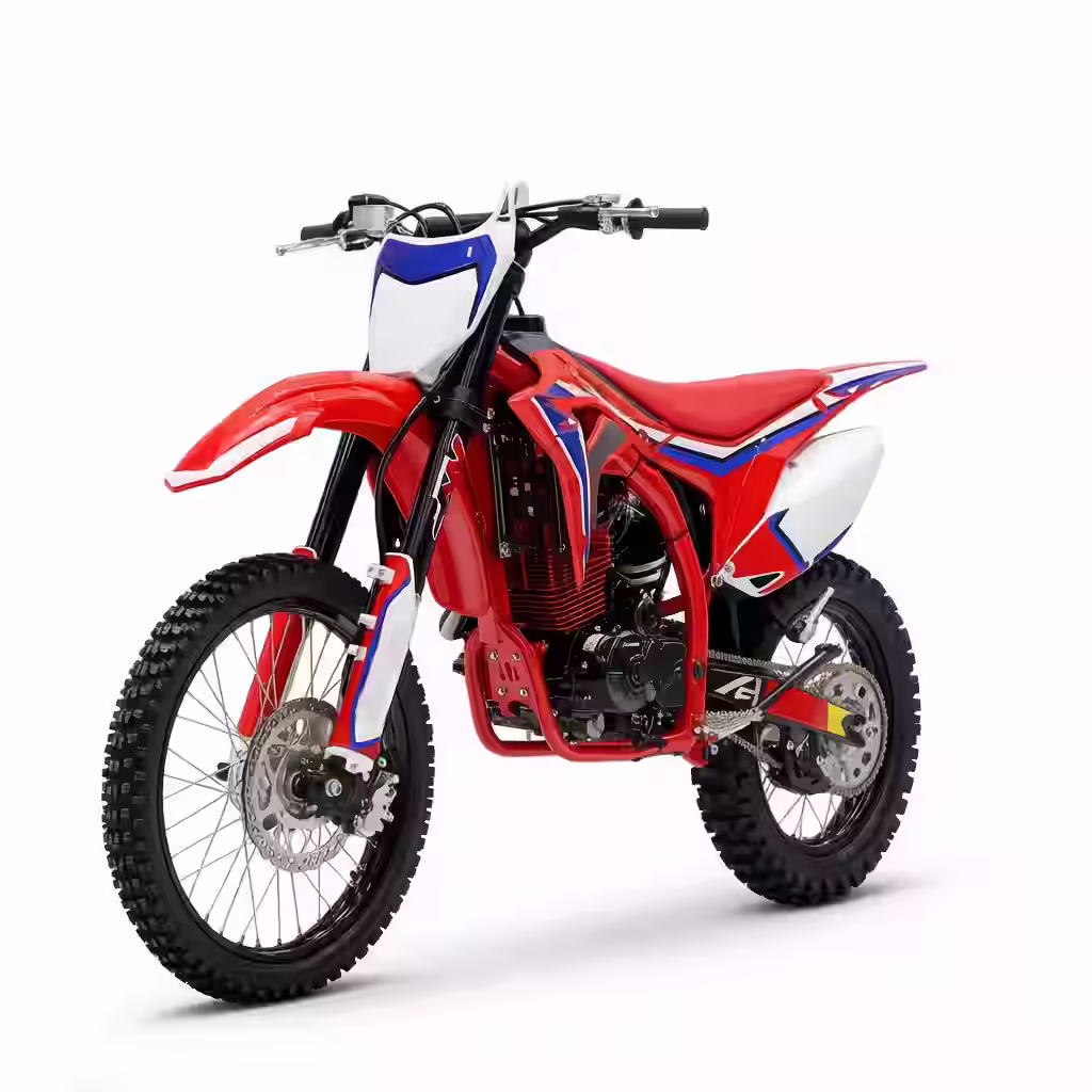 YKF-1_8-ykfmoto-com Red and blue dirt bike motorcycle
