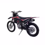 Black and red YKF dirt bike side view