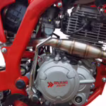 BNAIKI Racing motorcycle engine with red frame