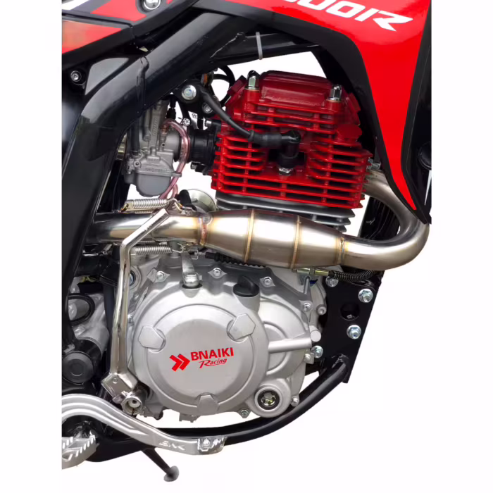 Motor de motocicleta BNAIKI Racing com cabeçote vermelho