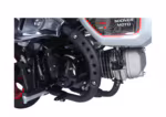 YKF-APE 125 motorcycle engine and fuel tank detail