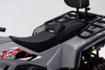 ATV dual seat with backrest and rear cargo rack