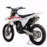 White and red YKF dirt bike side view