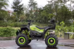 Green and black off-road ATV with large tires