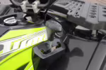 ATV gear shift lever and handlebar controls