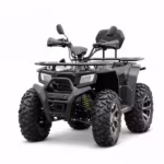 YKF-DDQ II 200cc four wheeler black utility ATV with rugged tires