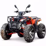 YKF-DGN 300 300cc 4x4 atv red and black quad bike with front bumper guard