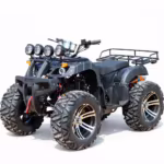 YKF-DGN IV 250cc quad black shaft drive ATV with rear cargo rack