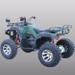 Green camouflage electric ATV quad bike