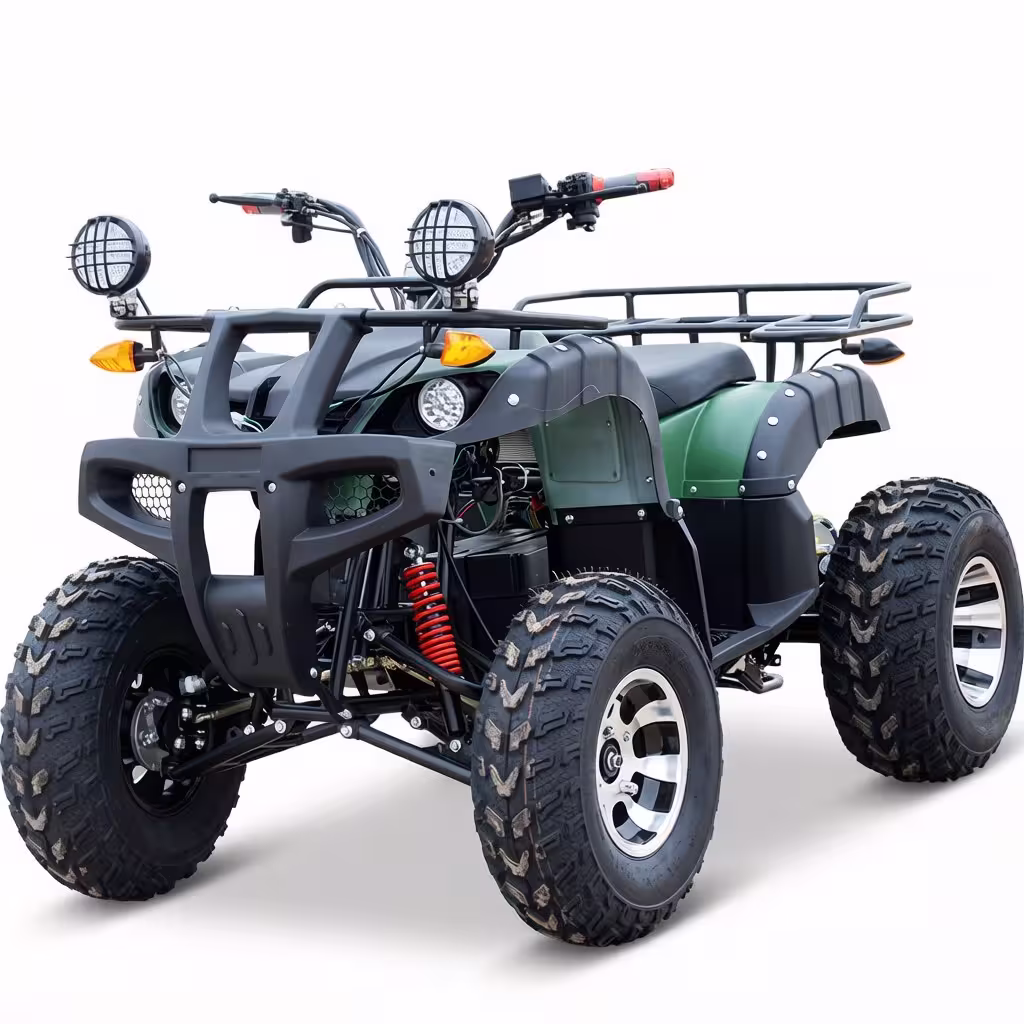 YKF-DGN04 adult electric atv green and black 60V 1200W quad with front rack