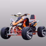Orange sport ATV quad bike with alloy wheels