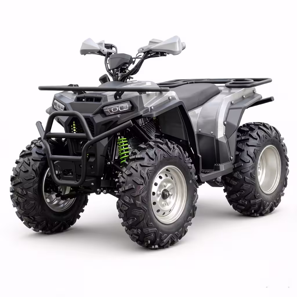 YKF-DTL I 200cc quad bike gray utility ATV with front rack