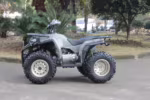 Gray utility ATV with large off-road tires