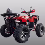 Red ATV quad bike with large tires