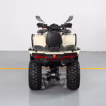 Vista trasera del ATV blanco YKF-F1 300