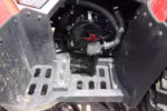 ATV Raptor engine with footrest and cables