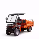 YKF-FT05 work atv orange 400cc 4WD utility quad with cargo bed and roof