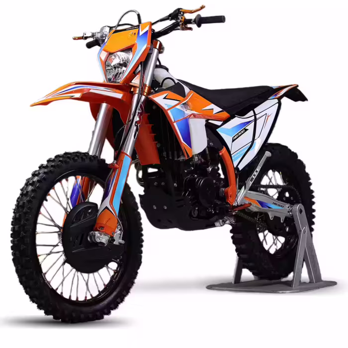 Dirt bike YKF K1 NB300 II laranja e azul