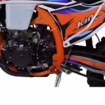 YKF K1 NC450 dirt bike engine and frame detail
