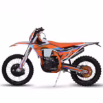 Orange K10 dirt bike side view