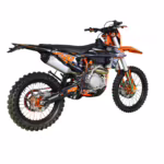 Orange and black 450 dirt bike side view