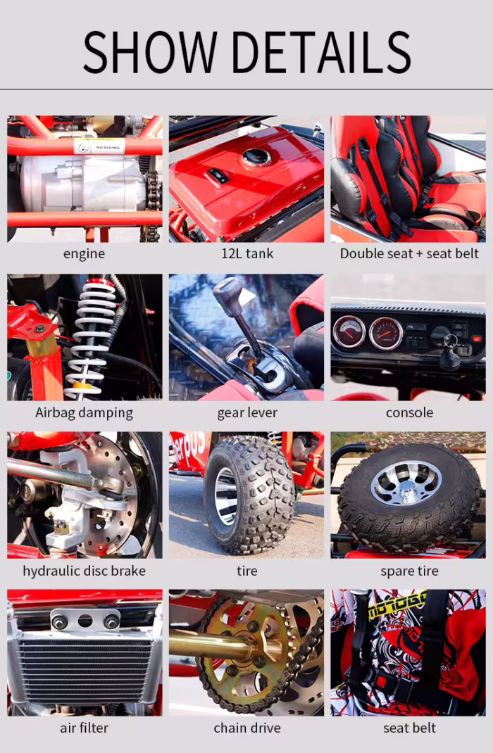 Apresentação detalhada das características do kart YKF-KA01