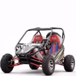 Two-seat off-road go-kart with roll cage