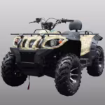 Camouflage ATV with large off-road tires