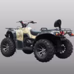 Camouflage utility ATV with large off-road tires