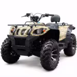YKF-KZM 500 500cc quad camouflage 4x4 ATV with large off-road tires and front rack