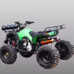 Green ATV quad bike with off-road tires