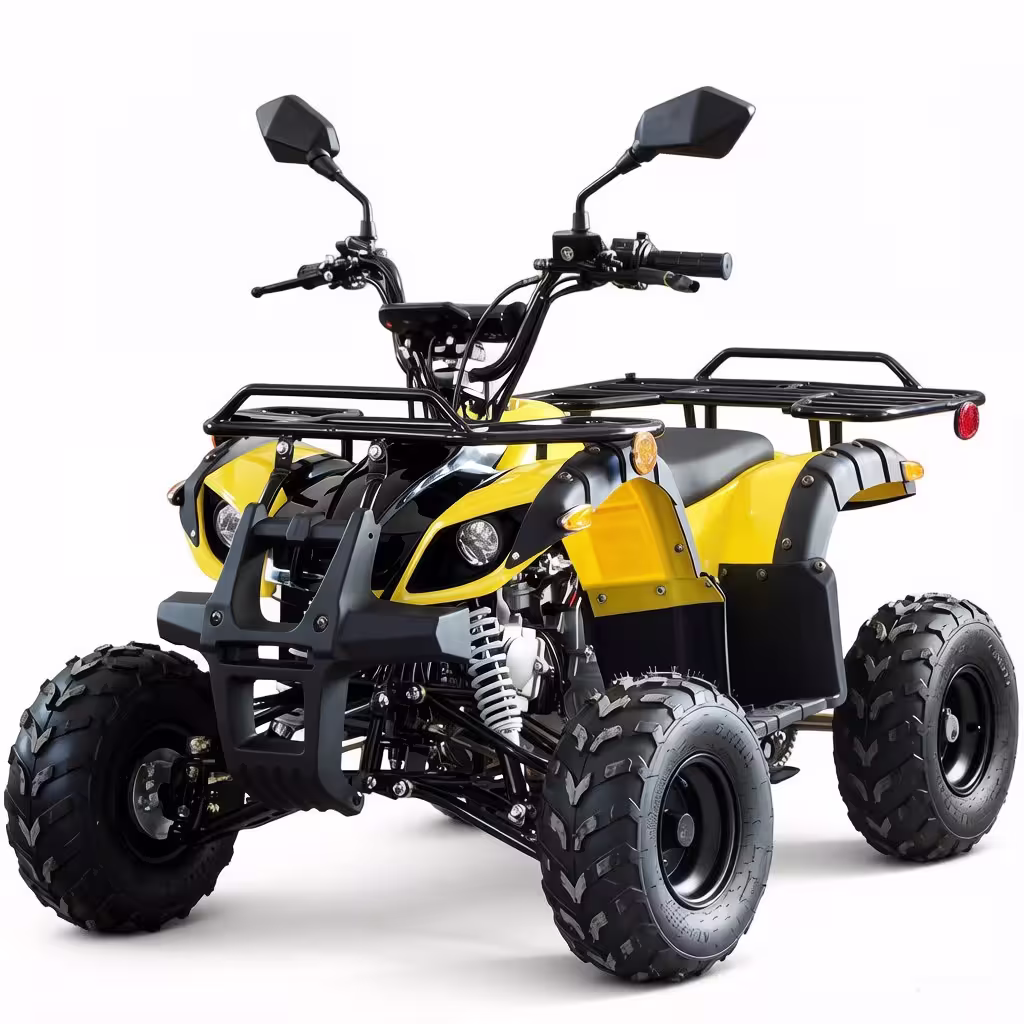 YKF-LB04 125cc atv with reverse yellow and black mini four wheeler