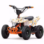 YKF-LLM02 500w electric quad bike orange and white camouflage kids ATV
