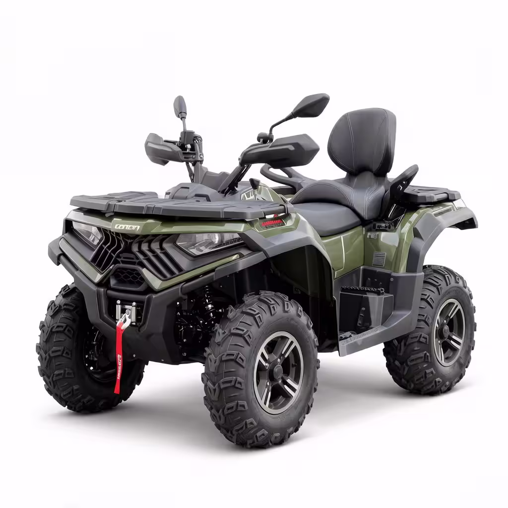 YKF-LX 700 700cc atv green 4x4 quad bike with black seat and alloy wheels