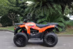 Orange Loncin ATV quad bike side view