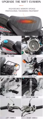 Apresentação das características e componentes da motocicleta YKF-MONKEY II
