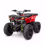 YKF-XZS mini quad bike red 125cc youth ATV with LED headlights