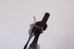 Motorcycle handlebar with brake lever and controls