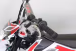 Dirt bike handlebar with brake lever and controls