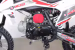 Mega dirt bike engine with red air filter
