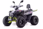 YKF-BL 125cc youth quad ATV with neon accents and wide track stance