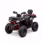 YKF-DDQ cvt atv black and red adult quad with rugged tires