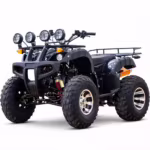 YKF-DGN 200cc quad bike black CVT ATV with four front lights