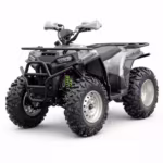 Gray and black ATV with large off-road tires
